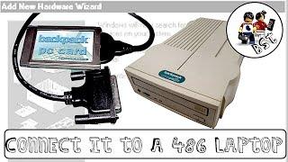 Using an external Backpack CDROM drive with an old 486 laptop