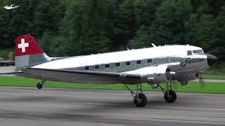 Douglas DC-3, Douglas C-47 and Beech 18  Take-Off at St. Stephan