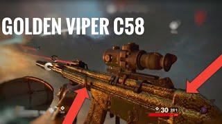 UNLOCKING GOLD VIPER on the C58 IN COLD WAR *ZOMBIES* ( MUST WATCH)