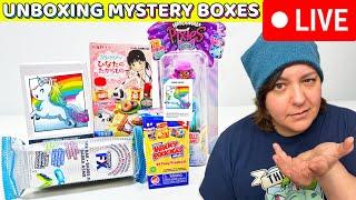 Unboxing WEIRD Mystery Boxes I Forgot About!  LIVE STREAM 