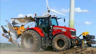 Deep ploughing | Massey Ferguson 7626 & New Holland T7.220 BP | Breure diepploegen / Plowing