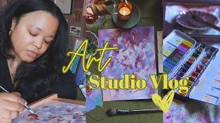 ART STUDIO VLOG️ HOW TO FIND EASY SKETCHBOOK IDEAS FOR ARTISTS