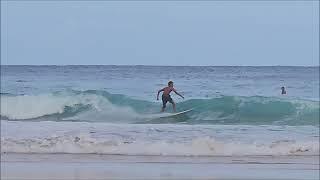 Kauai: Kauepea (Secret) Beach surfers