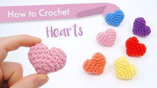 How to Crochet Classic Hearts || Beginner Pattern and Tutorial