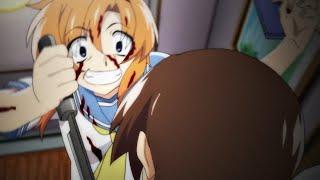 Rena stabbed the shit out of Keiichi | Higurashi:When They Cry (Higurashi no Naku Koro ni) Episode 4