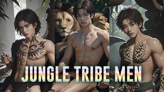 JUNGLE TRIBE MEN [AI Art Lookbook] #aiart #ailookbook #aimodel