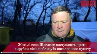 Жителі села Щасливе виступають проти вирубки лісів