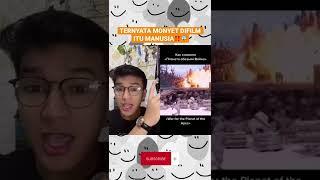 TERNYATA MONYET DIFILM ITU MANUSIA ||ig @eka.hdr #shorts #viral #youtubeshorts