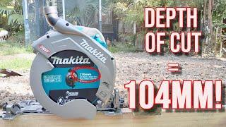 Makita 40v 270mm Track Compatible Circular Saw (10-5/8") Review. BEAST MODE ACTIVATED!