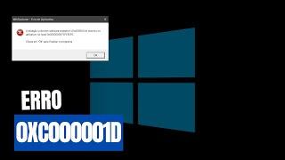 Como Corrigir o Código De Erro 0xc000001d No Windows