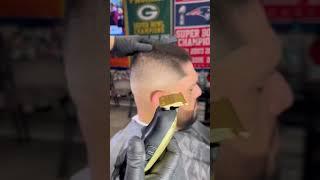 Quick Mid Fade Technique #barber #fade #haircut #barbershop