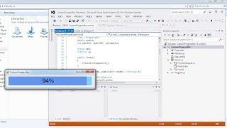 Visual Studio | Design a custom ProgressBar in C#