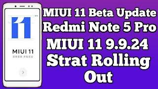 MIUI 11 9.9.24 Start Rolling Out, First MIUI 11 Beta Update Release Download Now