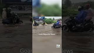 Goan Reporter News: Waterlogging in Mapusa, Goa amid heavy Rains