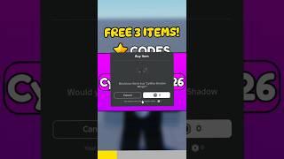 Get 3 New Free Items using Codes! CyrBlox Event #roblox #shorts
