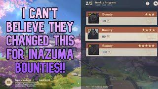 They did WHAT with Inazuma Bounties?   MORE PLEASE!