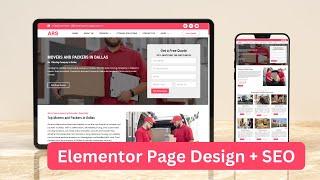 How to design page with elementor and do SEO using Rank Math Plugin