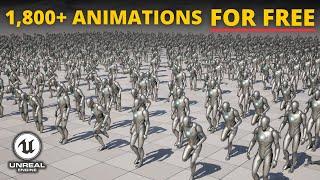 Get Over 1,800 FREE Animations for Unreal Engine 5