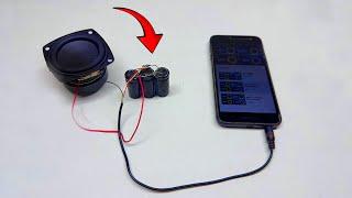 DIY simple aux cable speaker using ￼3 capacitor