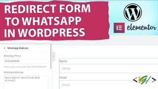 How to Redirect Elementor Form to WhatsApp in WordPress