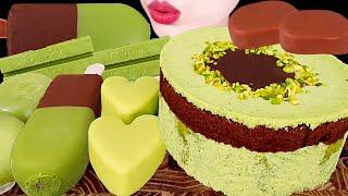 ASMR MUKBANG｜CHOCOLATE PARTY *DUBAI CHOCOLATE CAKE, ICE CREAM, MOCHI, TICO 초콜릿 파티 EATING SOUNDS 먹방