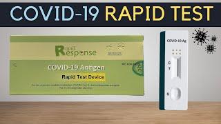 How to use a Rapid Response Antigen Test for COVID-19 at home *Warning On False Negatives*