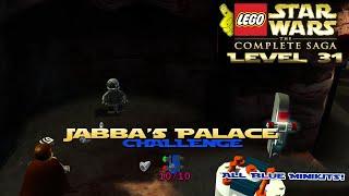 Lego Star Wars TCS: Ep 6 Chap 1 / Jabba's Palace CHALLENGE (All Blue Minikits) - HTG
