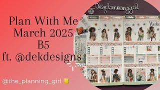 Plan With Me | March 2025 with @dekdesignsplanner Sub Box