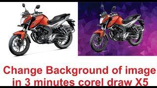 how to change or remove Background  in corel Draw X5