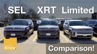 2025 Hyundai Santa Fe SEL vs XRT vs Limited | Side by Side Trim Comparison!