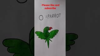 how make flying parrot easy with colour #viral #art #sorts