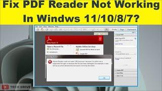 How to Fix PDF Reader Not Working In Windows 11/10/8/7 Adobe Reader DC(solved) - 2022