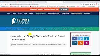 How to Install Google Chrome in RedHat-Based Linux Distros | Red Hat | A-H Tech