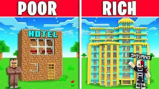 RICH VS POOR HOTEL IN MINECRAFT!!