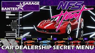 SECRET CAR DEALERSHIP MENU IN NFS HEAT