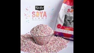 Kit Cat Soya Clumping Cat Litter made from Soybean Waste - Confetti 7 Litres