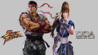 MUGEN Tag Team Arcade Gameplay Ryu (Street Fighter) & Kasumi  (Dead OR Alive)