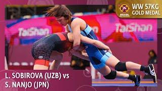 Gold Medal • WW 57Kg • Laylokhon SOBIROVA (UZB) vs. Sae NANJO (JPN)