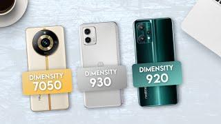 Dimensity 7050 Vs Dimensity 930 Vs Dimensity 920 | Antutu Benchmark & Specification