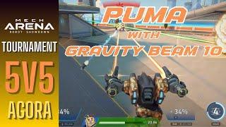 Puma with Graviton Beam 10 5v5 Deathmatch Tournament - Mech Arena