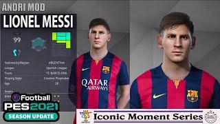 PES 2021 - DOWNLOAD FACE LIONEL MESSI 2014/2015