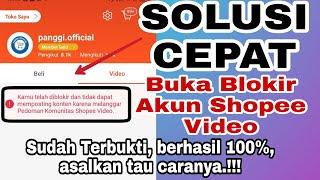 Terbukti!!!, Solusi Cepat Buka Blokir Saat Akun SV Terblokir/Terbanned.