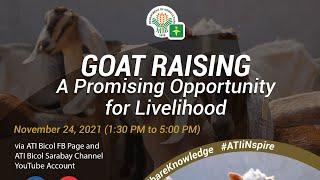 Goat Raising: A Promising Opportunity for Livelihood