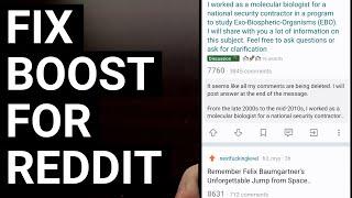 How to Fix Boost for Reddit so it Works After the API Changes
