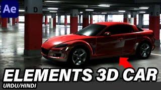 How to add realistic car in elements 3d in after effects