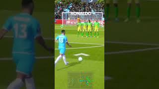 Ronaldo scoring a free kick #shorts #dls23 #dls #soccer #cristianoronaldo #ronaldo #viral #edit