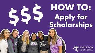 How to Apply for Scholarships | Tarleton State University