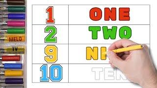 Colorful Numbers: Count and Learn 1 to 10| Kids Learning Numbers and Names| Learn Numbers with Color