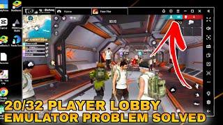 Free Fire Pc 32 Player Lobby | 32 players in free fire br rank problem solve #freefirepc #freefire