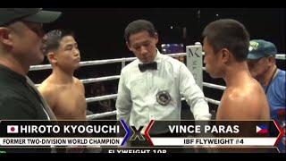 BREAKING: VINCE PARAS VS HIROTO KYOGUCHI HIGHLIGHTS!